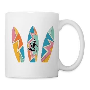 Planches rétro HOZGOR - Mug blanc - blanc - Droite