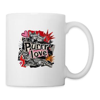 Punk Collage Bengal Cats - Mug - white - Right