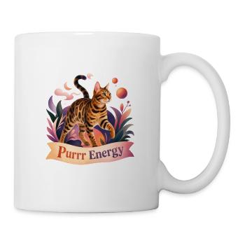 Mystical Folk Art Bengal Cat - Mug - white - Right