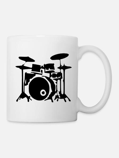 Schlagzeug Drummer Geschenk Schlagzeuger - Tasse - Weiß