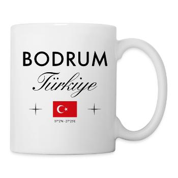 Bodrum Turkey Coordinates Travel Souvenir - Mug - white - Right