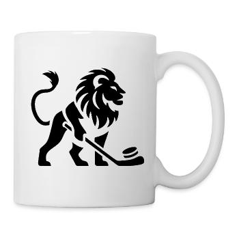 Löwe Eishockey Silhouette - Mug - white - Right