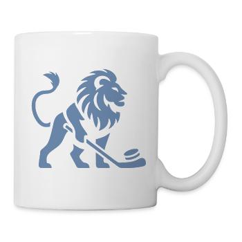 Löwe Eishockey Silhouette - Tasse - Weiß - Rechts