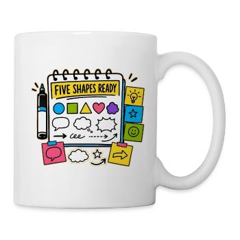 FIVE SHAPES READY - Mug - white - Right