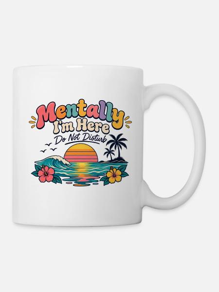 Mentally unavailable - Tasse - Weiß