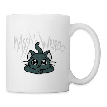 Massive weirdo Komischer Weirdo Katze Haustier Süß - Tasse - Weiß - Rechts