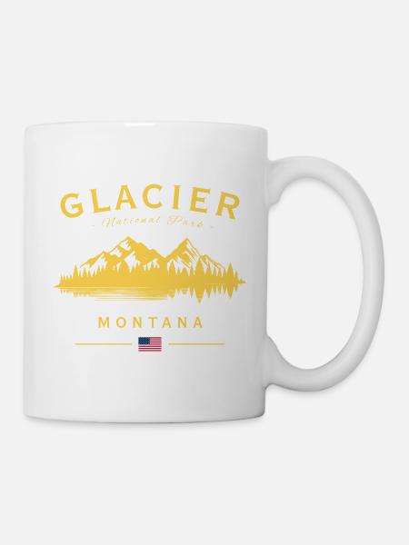 Glacier Nationalpark Montana USA - Tasse - Weiß