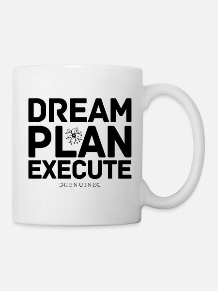 Traumplan Ausführen - Tasse - Weiß