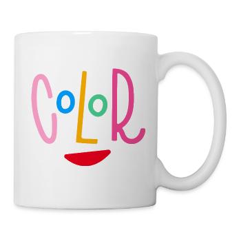 Farbgesicht - Tasse - Weiß - Rechts