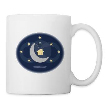 Krebs - der Mondschein - Hüter - Tasse - Weiß - Rechts