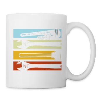 Anlagenmechaniker SHK Sanitär Heizung Handwerk - Tasse - Weiß - Rechts