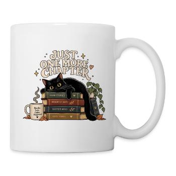 Just One More Chapter Katze - Tasse - Weiß - Rechts