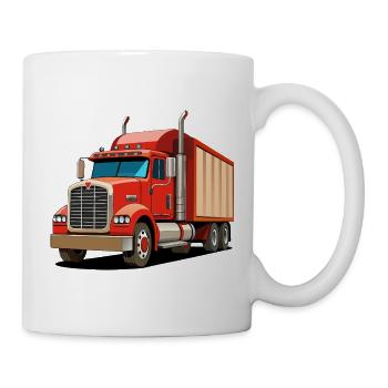 Sattelschlepper - Tasse - Weiß - Rechts