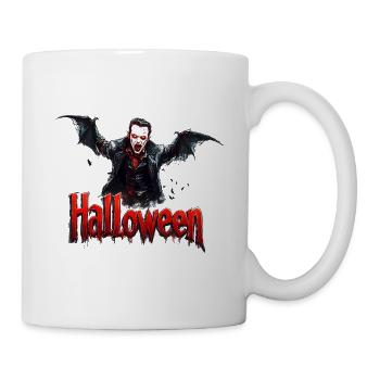 Vampir Halloween Druck Dracula - Tasse - Weiß - Rechts