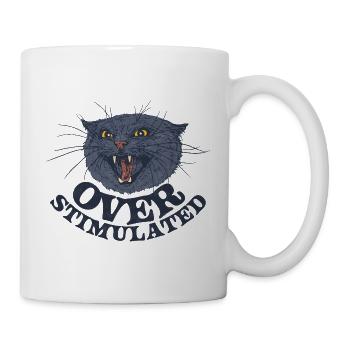 ÜBERSTIMULIERT - Tasse - Weiß - Rechts