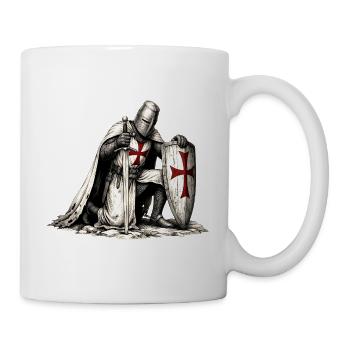 Kreuzritter Rüstung - Tasse - Weiß - Rechts