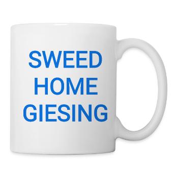 sweet home giesing Text - Tasse - Weiß - Rechts