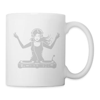 DJ Groove Dame - Tasse - Weiß - Rechts