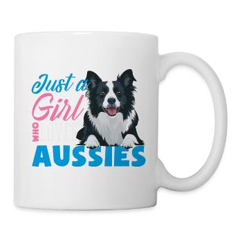Australian Shepherd - Mein treuer Aussie - Tasse - Weiß - Rechts