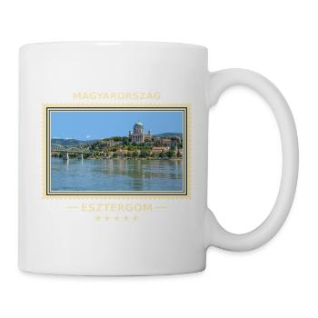 Ungarn Esztergom Vintage Reisemarke - Tasse - Weiß - Rechts