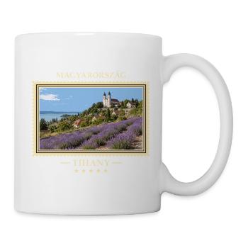 Ungarn Tihany Vintage Reisemarke - Tasse - Weiß - Rechts