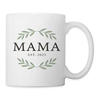 Mama Est. 2023 Laurels - Tasse - Weiß - Rechts
