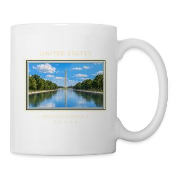 Vereinigte Staaten Washington D.C. Vintage Marke - Tasse - Weiß - Rechts