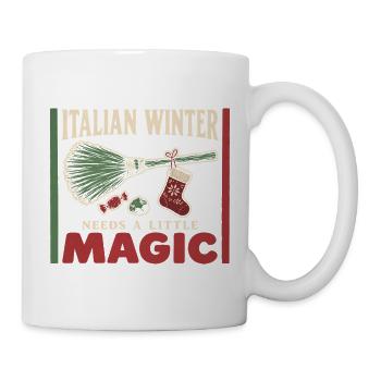 La Befana Italienische Epiphanie Weihnachtshexe - Tasse - Weiß - Rechts