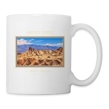 Vereinigte Staaten Death Valley Vintage Reisemarke - Tasse - Weiß - Rechts