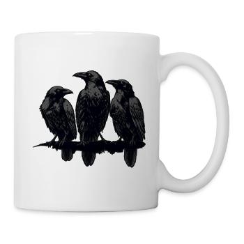 Raben - Tasse - Weiß - Rechts