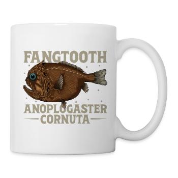 Tiefsee Monster - Fangzahnfisch - Tasse - Weiß - Rechts