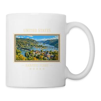 Vereinigte Staaten Harpers Ferry Vintage Marke - Tasse - Weiß - Rechts