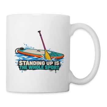 Stand Up Paddling: Ganzheitssport - Tasse - Weiß - Rechts