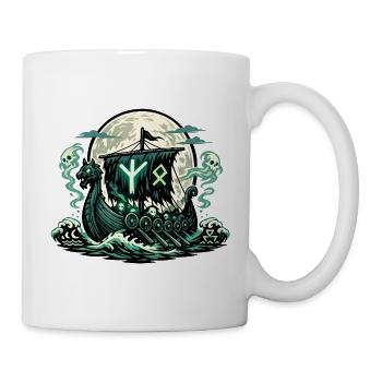 Nordisches Geisterschiff - Tasse - Weiß - Rechts