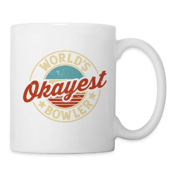 Der beste Bowler der Welt Lustiges Bowling - Tasse - Weiß - Rechts