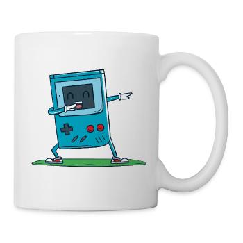 Blauer Gamecontroller - Tasse - Weiß - Rechts