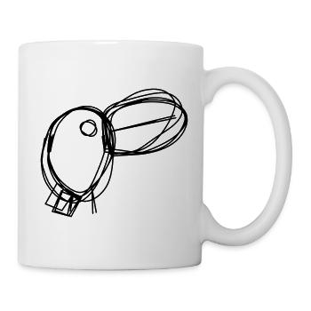 Tukan handgezeichnet - Tasse - Weiß - Rechts