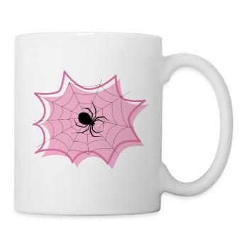 Spinne - Tasse - Weiß - Rechts