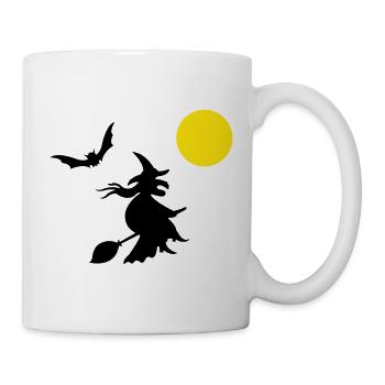 hexe_halloween - Tasse - Weiß - Rechts