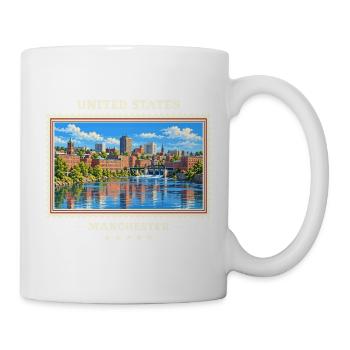 Vereinigte Staaten Manchester New Hampshire - Tasse - Weiß - Rechts