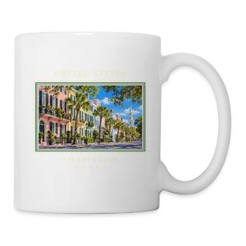 Vereinigte Staaten Charleston South Carolina - Tasse - Weiß - Rechts