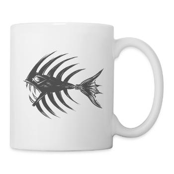 Tiefsee-Kampffisch - Tasse - Weiß - Rechts