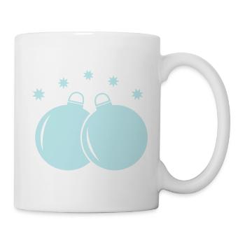 Pastellkugeln Weihnachtsornament - Tasse - Weiß - Rechts