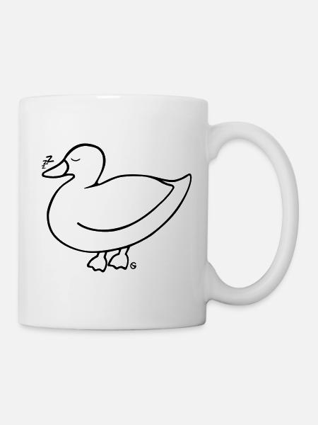 Entekoffeiniert - Tasse - Weiß