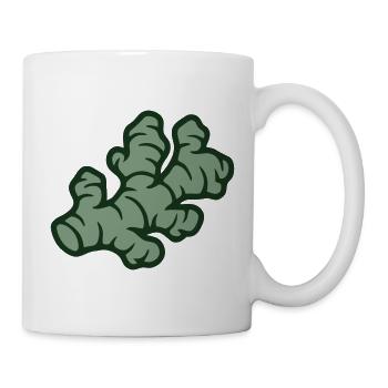 Ingwer Wurzel Grafik - Tasse - Weiß - Rechts