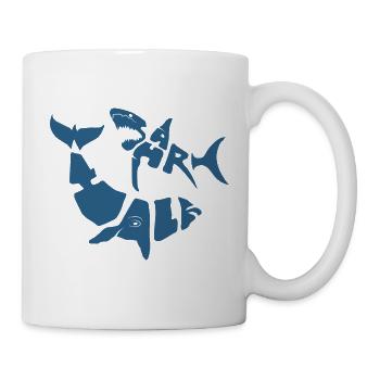 SW_LOGO_5_BLEU - Tasse - Weiß - Rechts