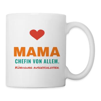 Mama – Chefin von allem - Tasse - Weiß - Rechts