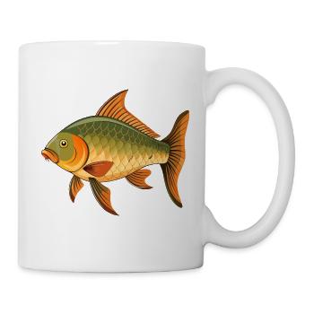 Karpfenfische - Tasse - Weiß - Rechts