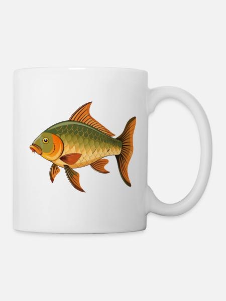 Karpfenfische - Tasse - Weiß