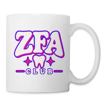 ZFA Club – Zahnmedizin mit Herz und Style - Tasse - Weiß - Rechts